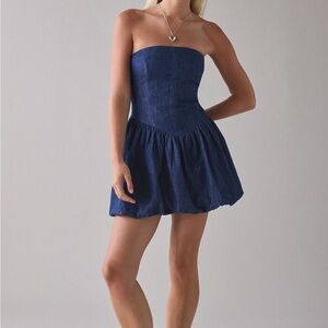 Urban Outfitters Denim Tube Top Dress